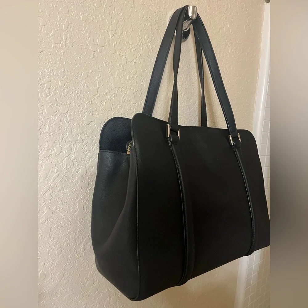 VINTAGE Kate Spade Newbury Lane Miles Black Saffiano Leather Tote Shoulder Bag